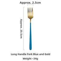 DALINGHU | Gold Stainless Steel Long Handle Spoon Fork Set