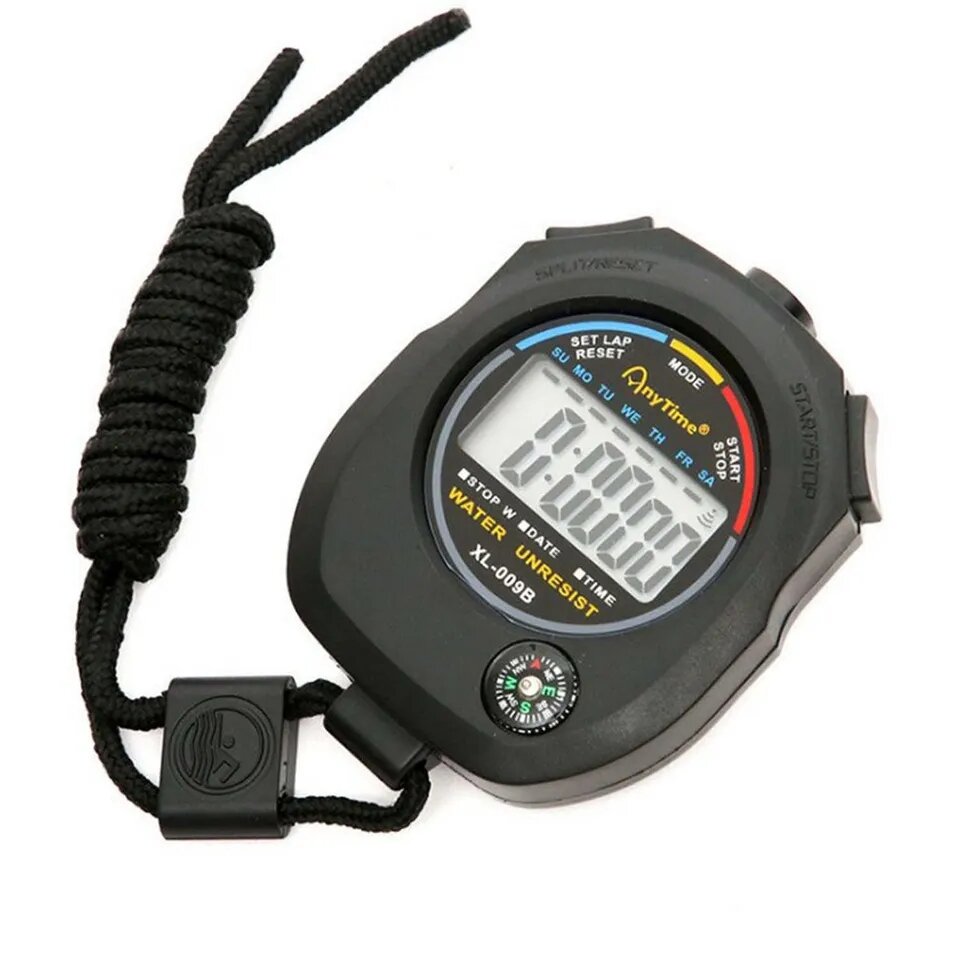 SPORT STOP WATCH LARGE DISPLAY WITH DATE TIME ALRAM FUNCTIONS.. 