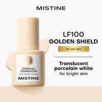MISTINE Makeup Base Face Moisturizing Concealer Long Lasting Blue Shiled Liquid Foundation 30g for Nomal Skin
