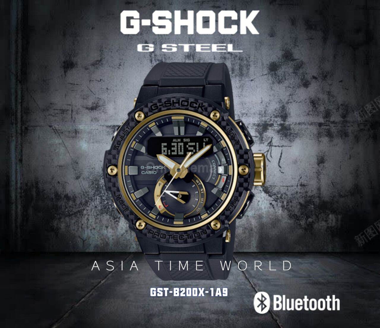 Original Marco] Casio G-Shock GST-B200X-1A9 G-Steel Carbon Core