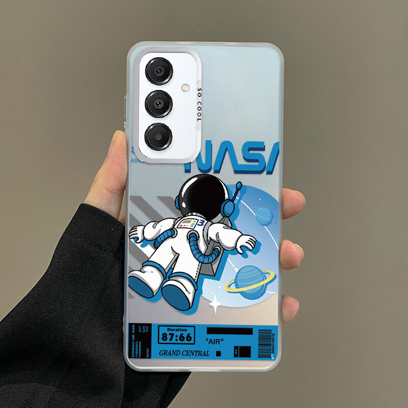 Samsung%20S25%20FE%20Smile%20Astronaut%20nasa%20Square%20Phone%20Case%20Matted%20Hard%20Plastic%20Casing%20Cover%20-%20Image%203
