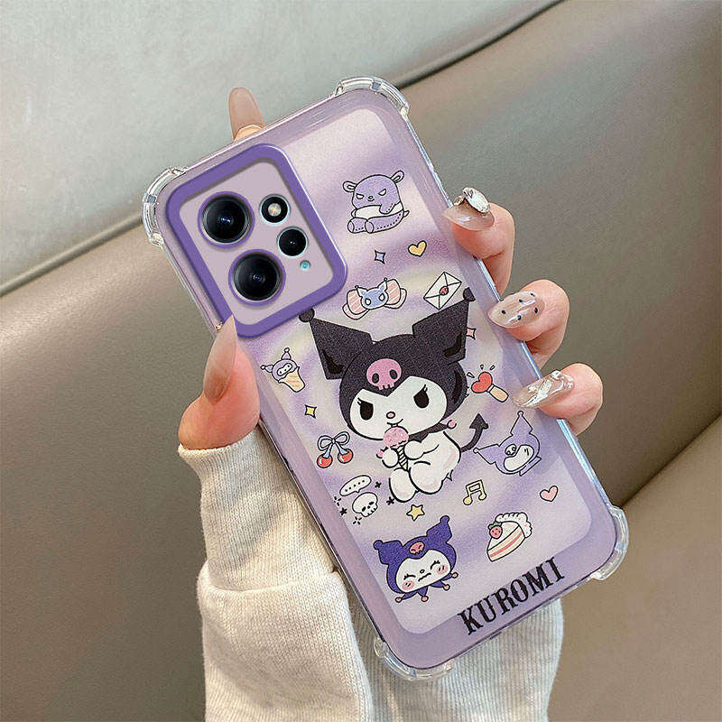Vivo V70 5G Case For Vivo V70 5G【Four corners are shock-proof silicone soft case cartoon cute female boy camera protection phone case cover】