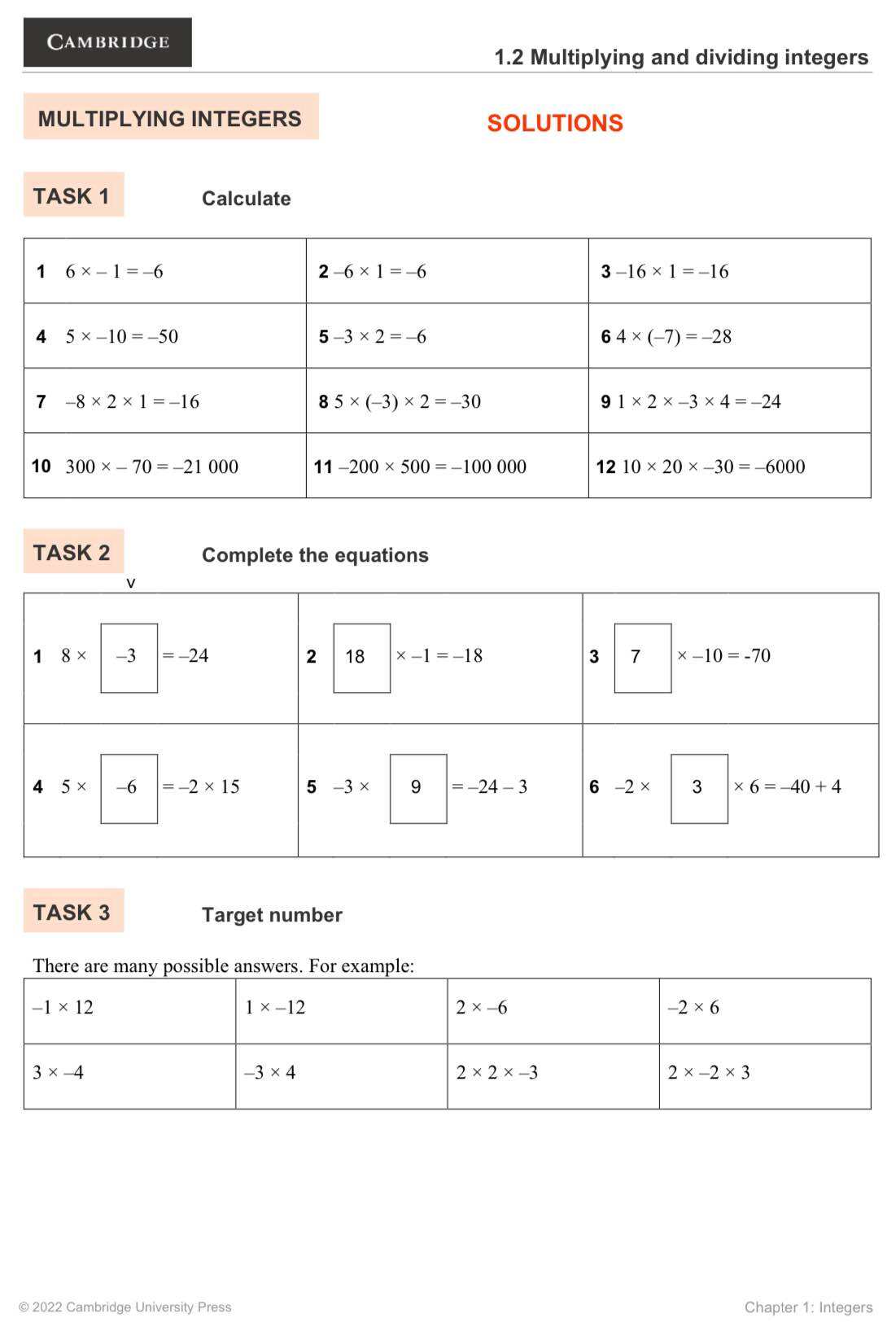 Year 7 Math Cambridge Lower Secondary Topical Worksheets with Answers | Hardcopy | Year 7 Checkpoint Preparation Revision. 