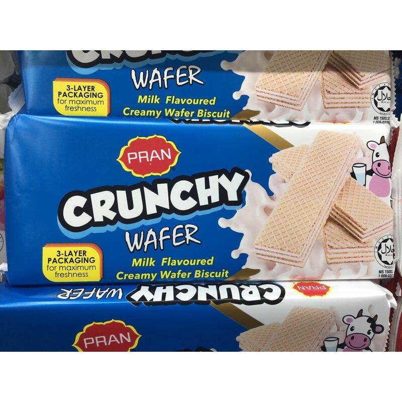 Pran Crunchy Wafer Creamy Wafer Biscuits Assorted Flavors 150g | Lazada