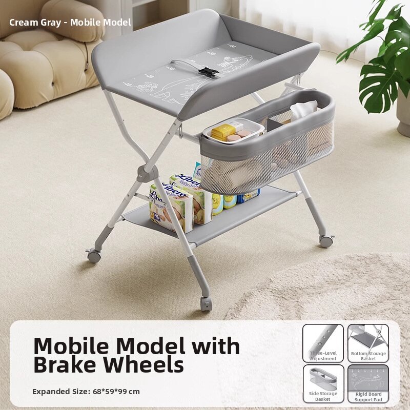 Baby Changing Table with Bath and Massage Function
