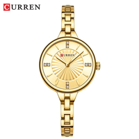 CURREN 9097 Casual Fashion Womens Mini Quartz Watch 2025 3ATM Waterproof Business Wristwatch For Best Birthday Gifts Lady
