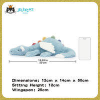 Jellycat Sky Dragon With Personalized Embroidery Special Gift For Birthday And Celebration