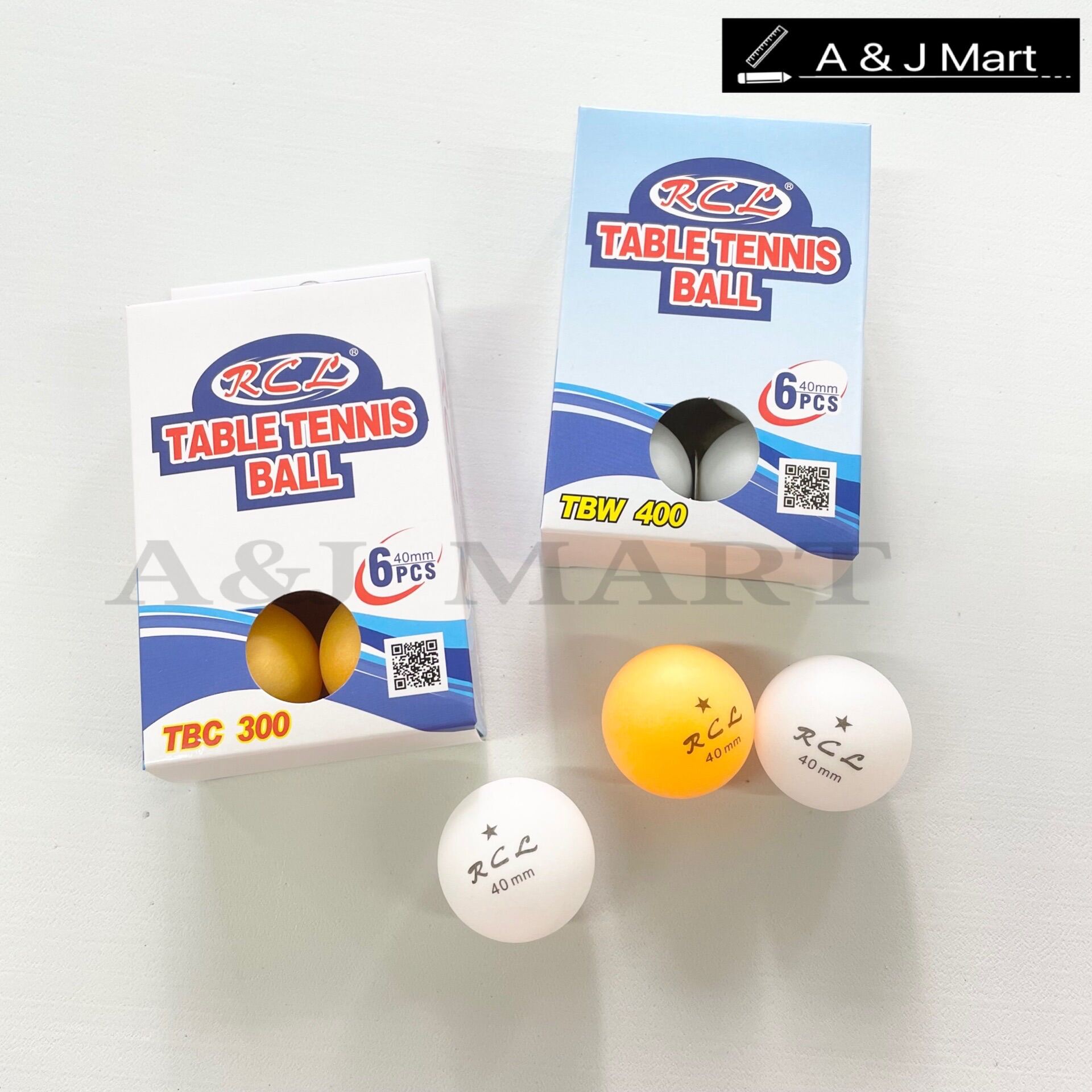 Table Tennis Ball 6pcs/box (40mm) RCL Ping Pong Ball