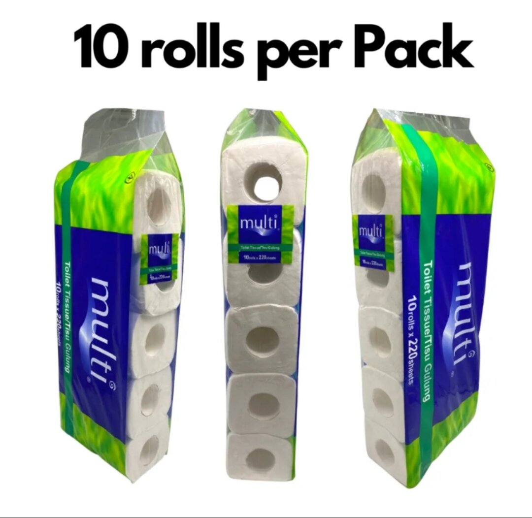 Multi Toilet paper roll (1 pack 10 rolls) 2ply 原生木匠卫生纸 /1提10卷 2层