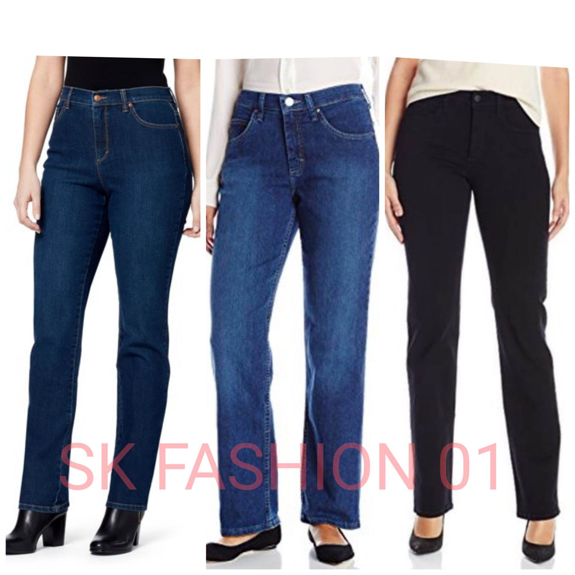 Black loose Wide-leg jeans high waist straight cut elastic jeans women  mopping baggy jeans korean style women ankle pants seluar jeans perempuan