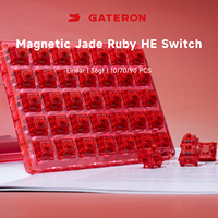 Gateron Jade Ruby Bàn phím thiết bị chuyển mạch tuyến tính nhà máy pre-lubed tự do thiết lập pre-du lịch công tắc chính cho bàn phím cơ