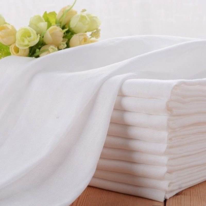 100% Cotton 1pc Napkin Bayi 100% Cotton / White Napkin / Napkin Baby