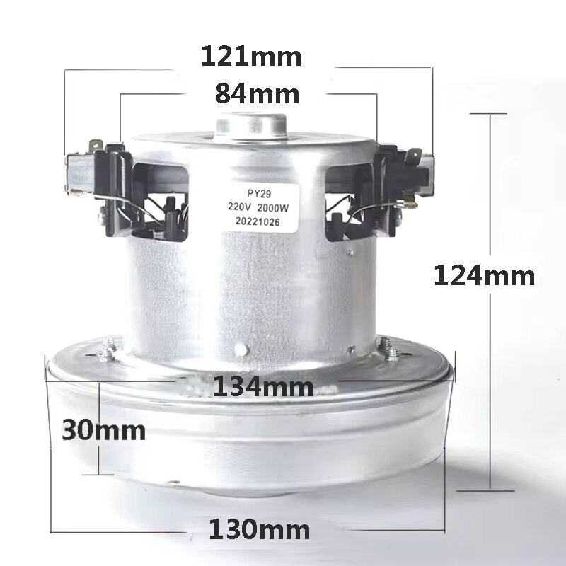 ⭐⭐⭐PY-29 220V -240V 2000W động cơ máy hút bụi đa năng công suất lớn 130mm Đường kính Máy hút bụi phụ kiện thay thế