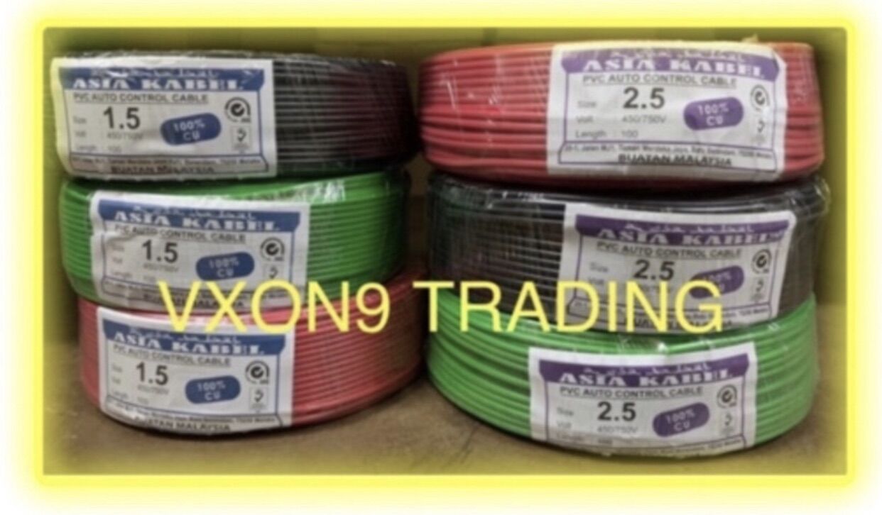 ASIA KABEL [1.5MM/2.5MM] PVC AUTO CONTROL CABLE/WIRE | PVC Insulated ...