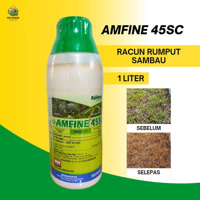 Amfine Herbicide Racun Rumput Sambau 1 Liter Racun Rumput Susu Racun