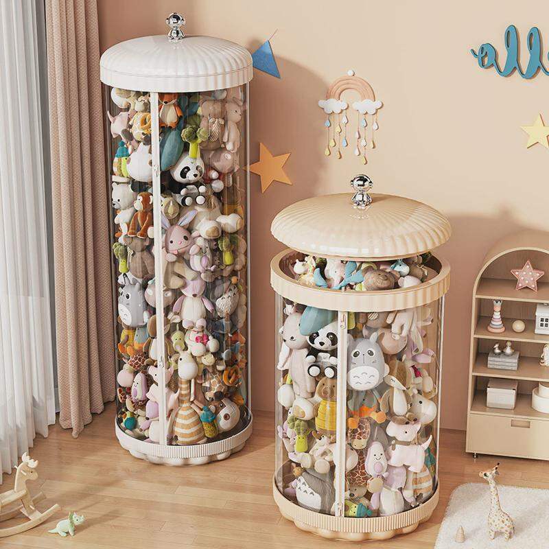 SHANNAIER | Rotating Stuffed Toy Storage Bin