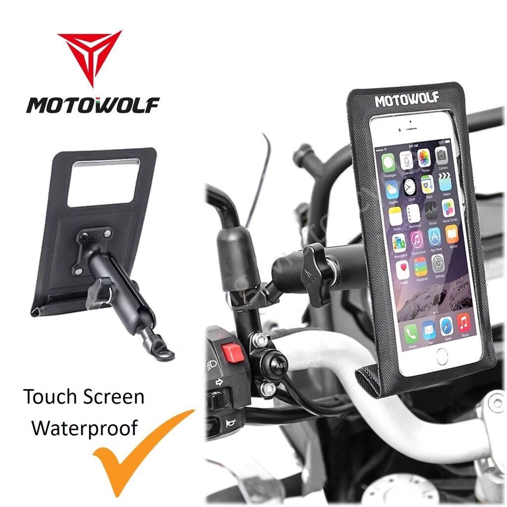 Motowolf Metal Holder Motor Bike Matic Cell Phone Mountain Holder Stand ...