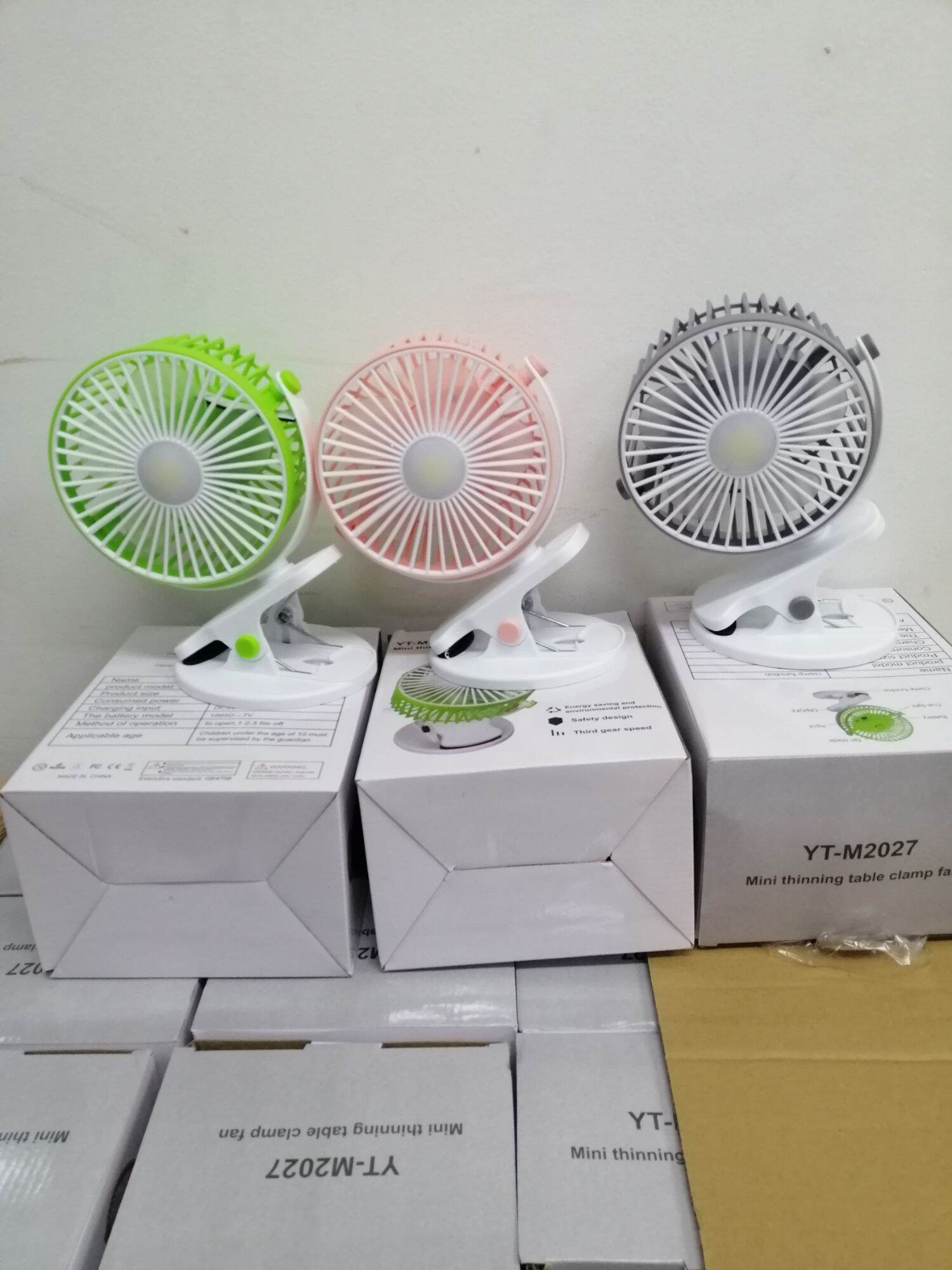 New Folding Fan Compact ELECTRIC FANS WITH YT-M 2027 LIGHTS | Lazada