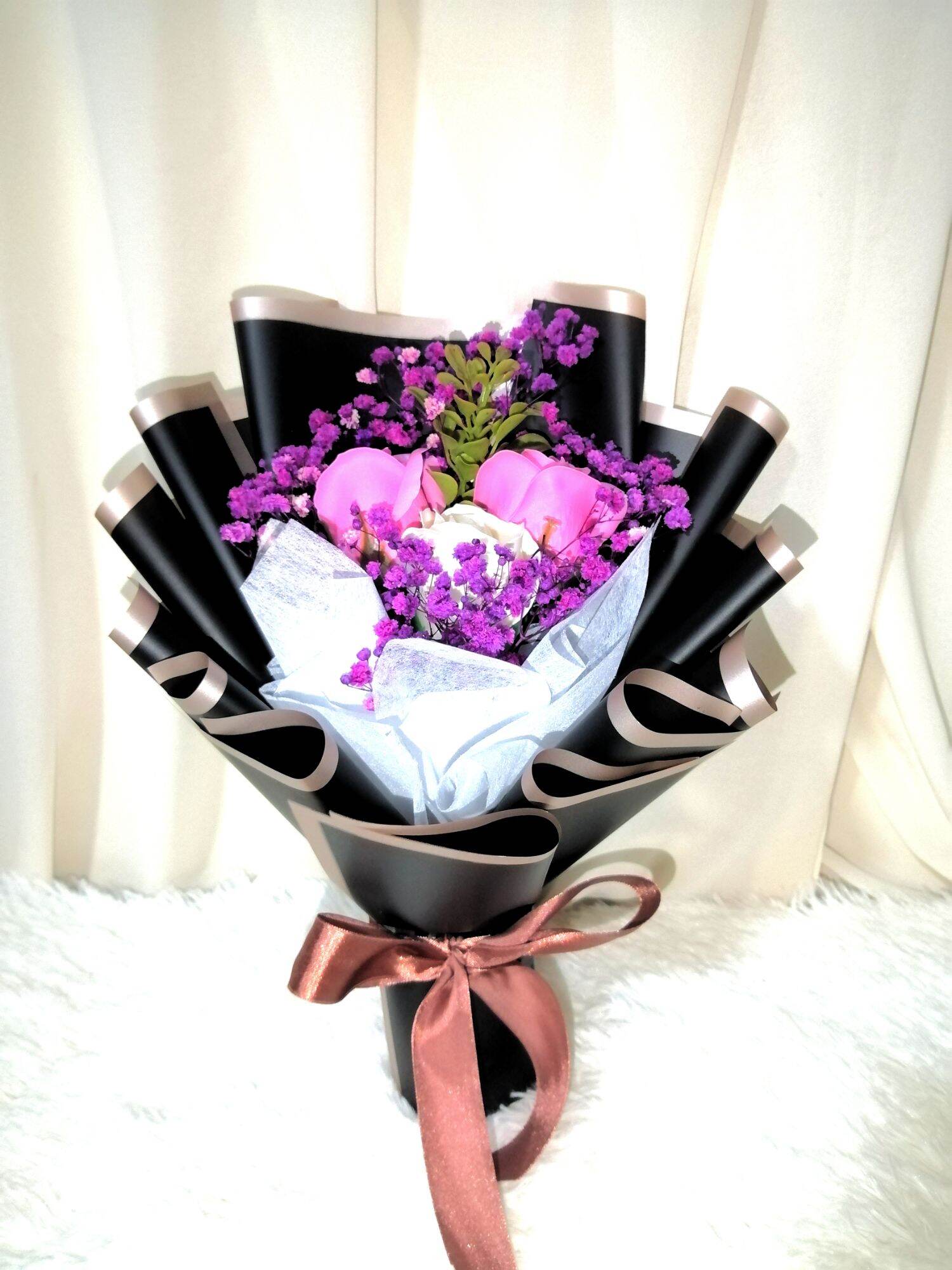 bouquet coklat, bouquet coklat cadbury almond , bouquet duit rm20