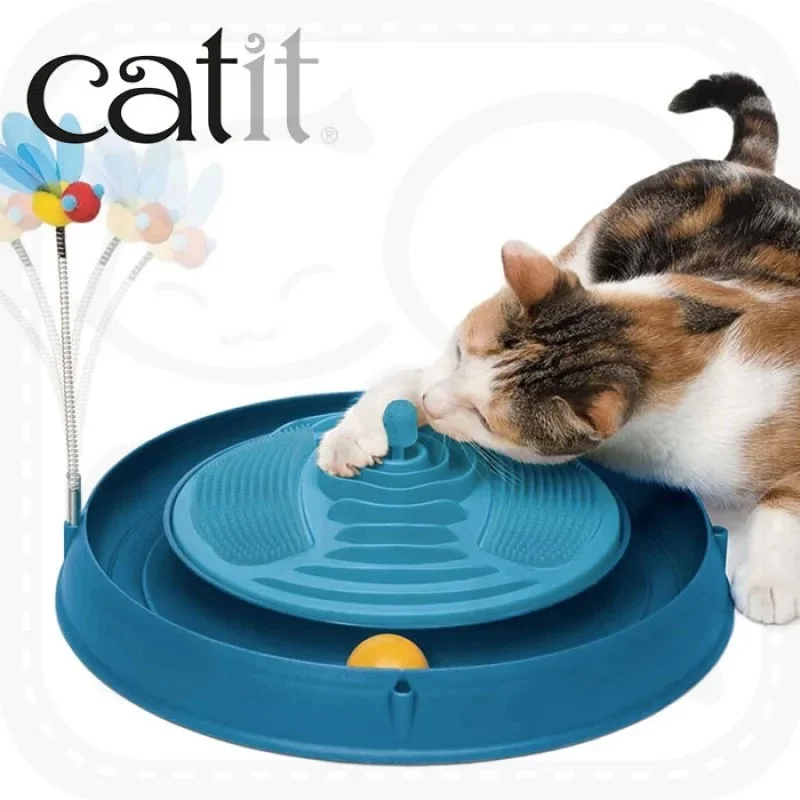 Catit Circuit Ball Toy with Catnip Massager 3 -in- 1