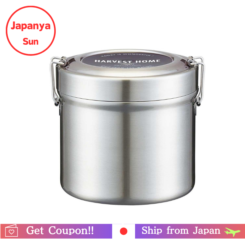 SKATER Large 1050ml Stainless Lunch Jar STLB3AG (Donburi Style).  2-Tier Hot/Cold Insulation. Antibacterial. Microwave Inner Container. - Jenama Skater Harga 261 Ringgit*Penghantaran Percuma