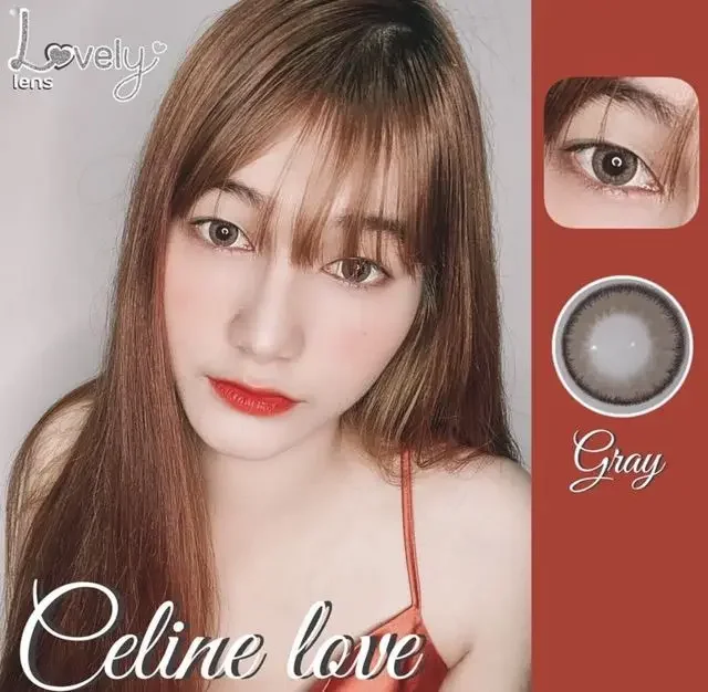 Original Lovely Celine Love 14.5mm Plano Korean Lens