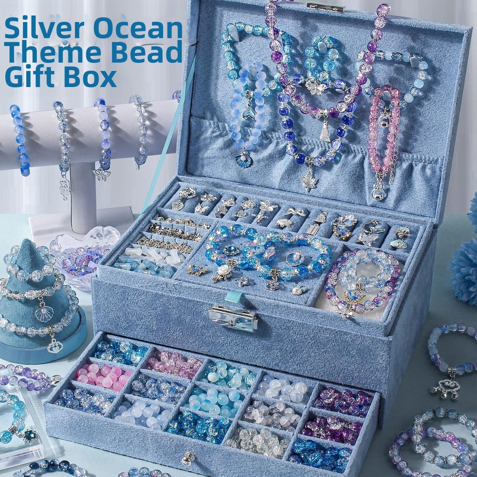 AOBIXIONG | DIY Beads Kit for Bracelets Harga  95 Ringgit*Penghantaran Percuma