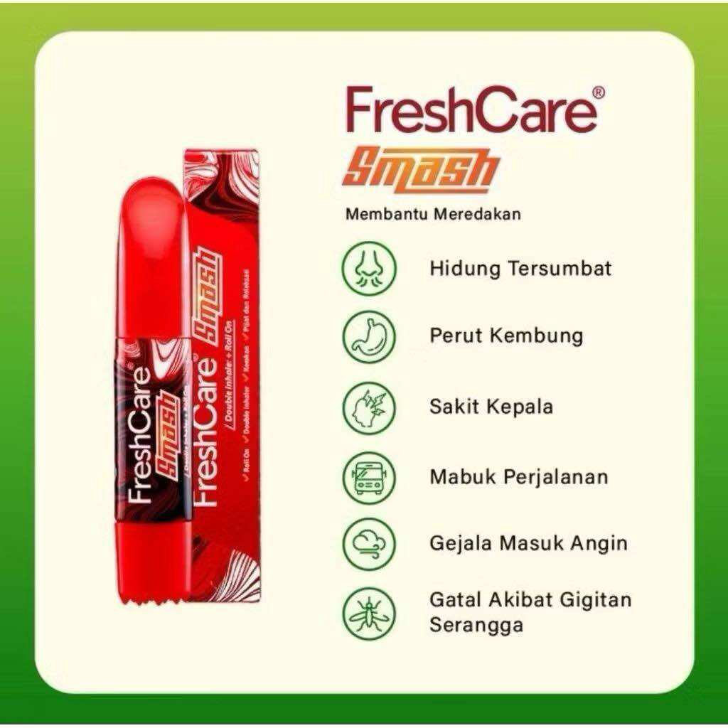 FRESHCARE SMASH DOUBLE INHALER+ROLL ON