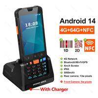 PDA Android 14 Handheld Terminal 1D/2D Barcode Scanner Data Collector Terminal Device for SiteGant ONE BigSeller JST ERP