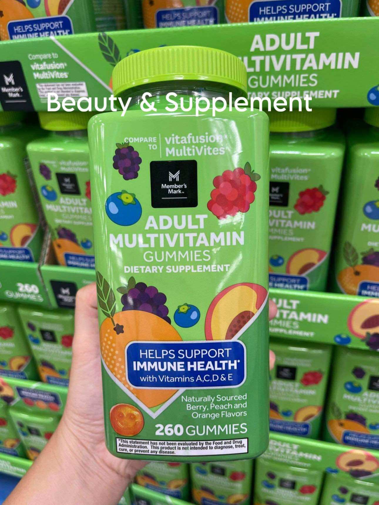 MEMBER’S MARK Vitafusion Multivitamin Gummies Helps Support Immune ...