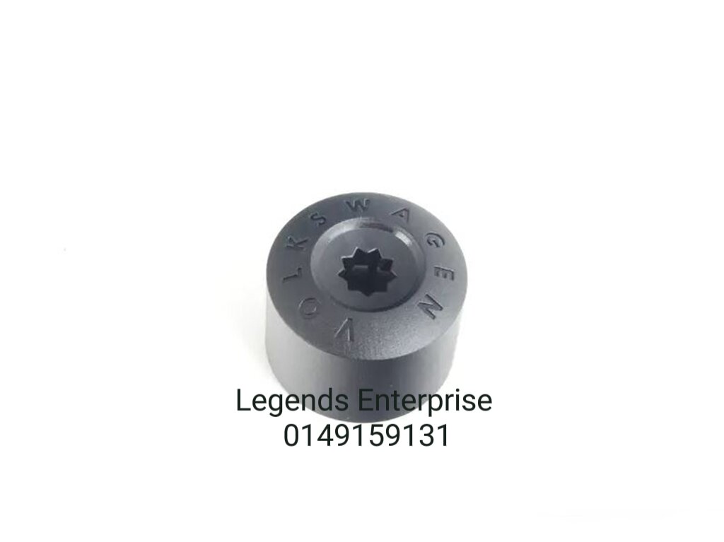 Genuine Volkswagen Locking Wheel Bolt Cover Wheel Bolt Cap 3C06011739B9