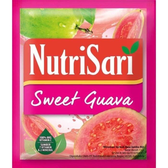 Nutri Sari Fruit Powder Rasa Sweet Guava Jambu Merah Sachet Lazada