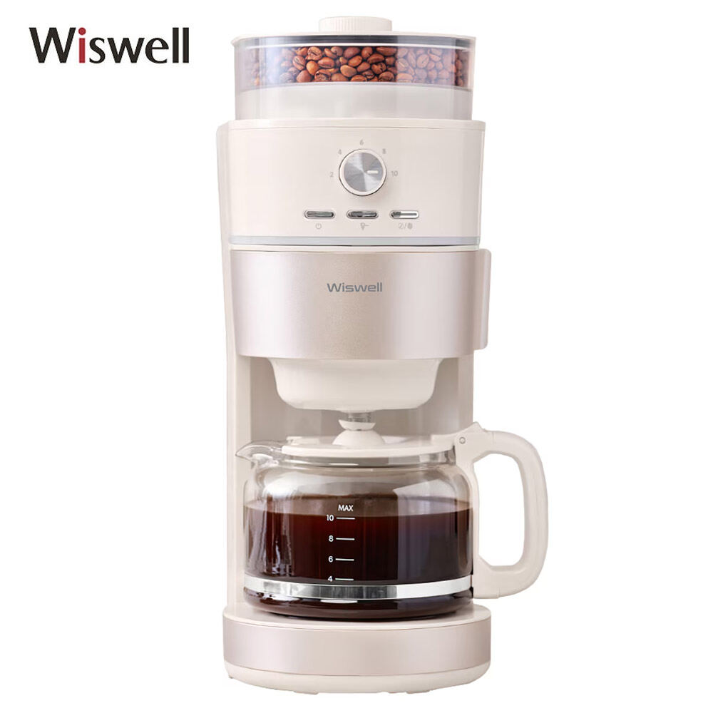 รูปสินค้า [Wiswell Automatic Drip and Grinding Coffee Maker Wc2021 Korea,WISWELL Korea WC2021 Grind and Drip Coffee Maker Automati
