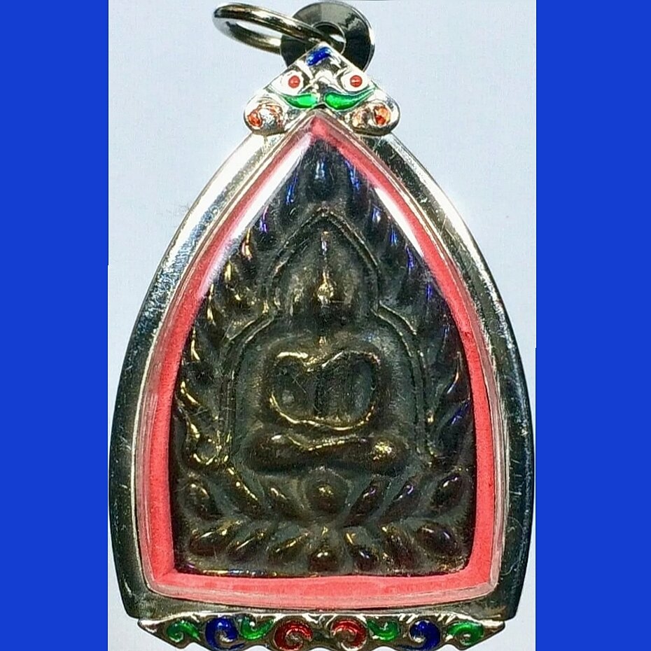 LOOKOM PHRA LP MHOON RARE OLD THAI BUDDHA AMULET PENDANT MAGIC ANCIENT IDOL#37 
