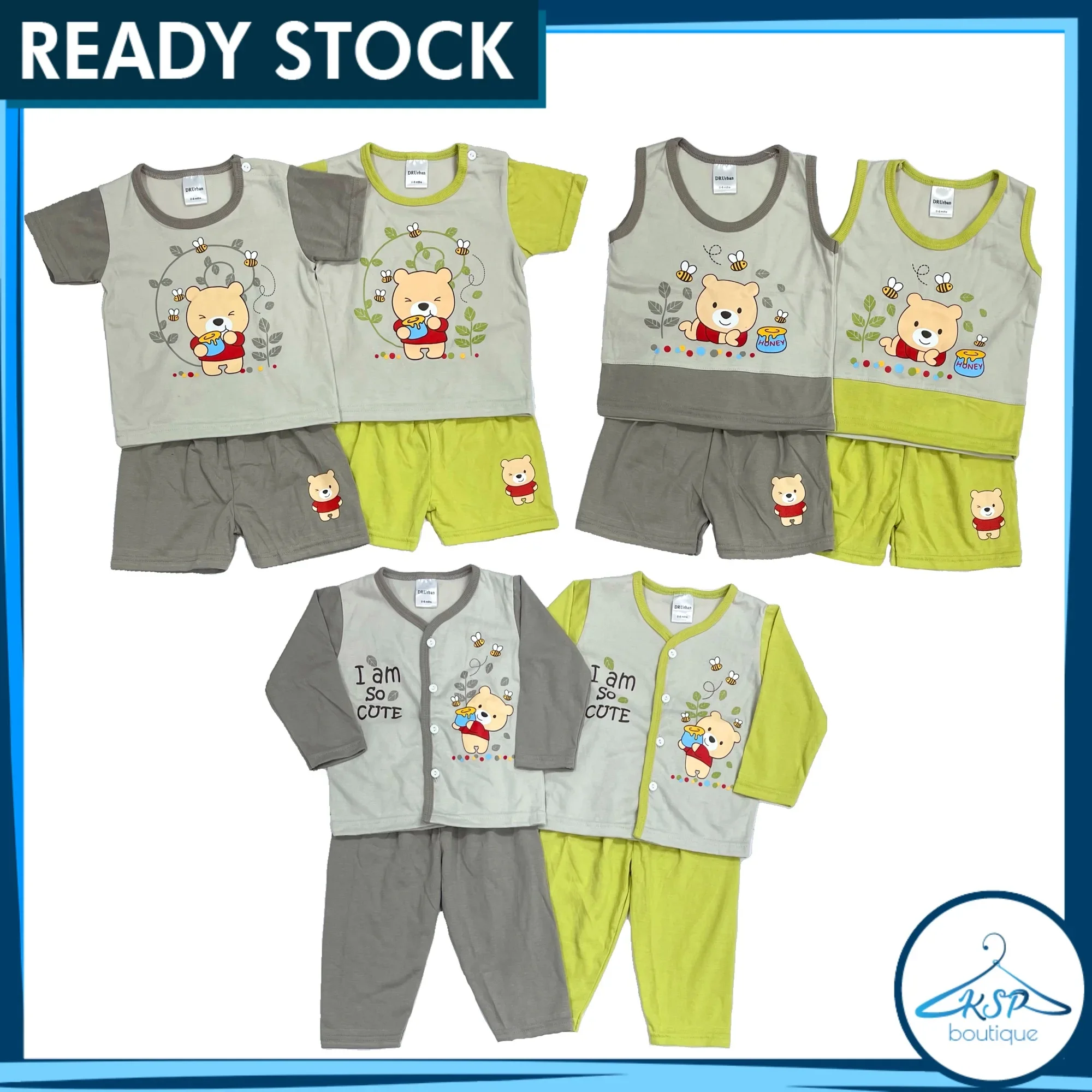 0 - 18 Month Baby Cotton Clothes | Newborn Baby Clothing | Baby Sleepwear | Baju Bayi Cotton | Baju Tidur Bayi | Baju Baby Cotton
