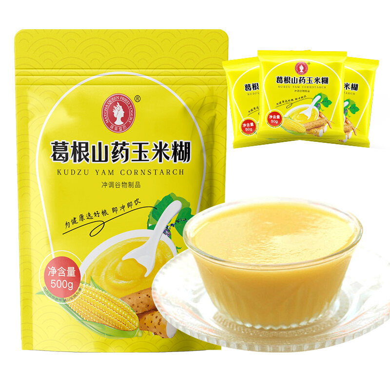 500G/can Yam Pueraria Corn Starch Soup Instant Stomach Nourishing