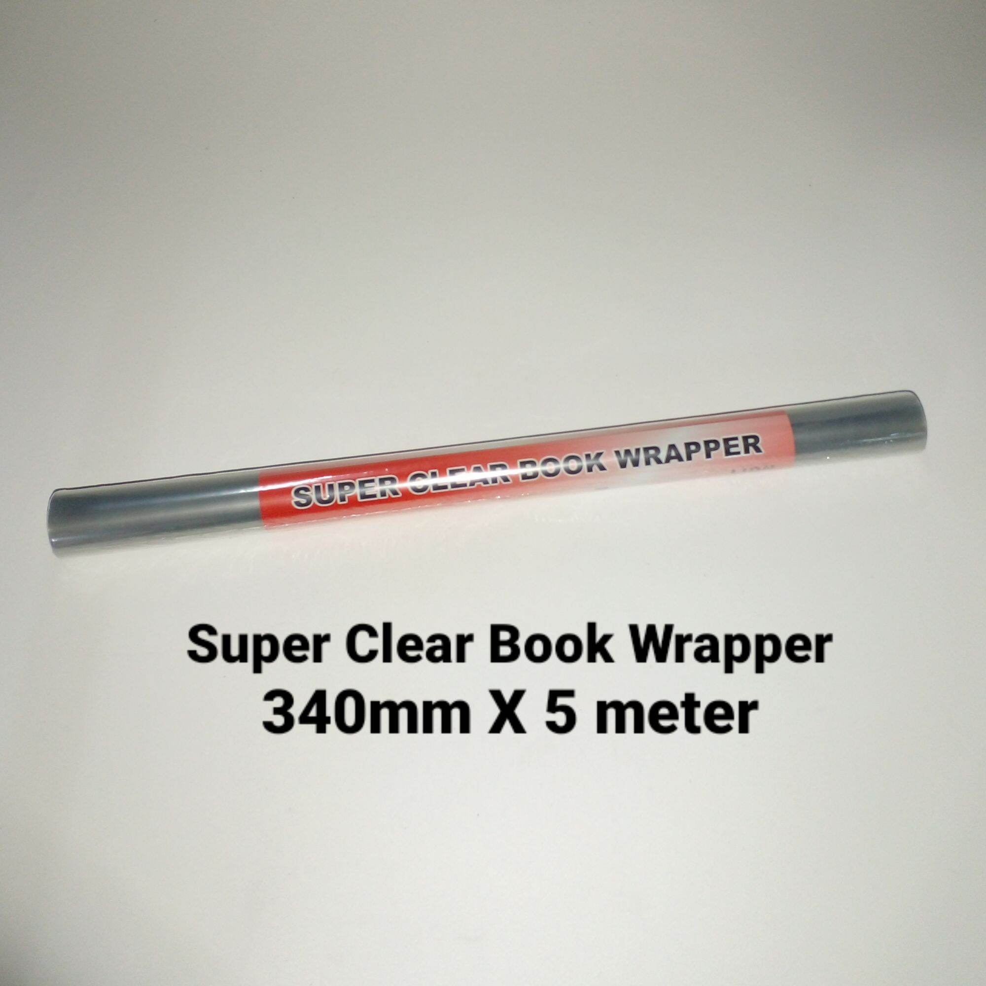 LION FILE SUPER CLEAR BOOK WRAPPER 340MM X 5METER (340-5)