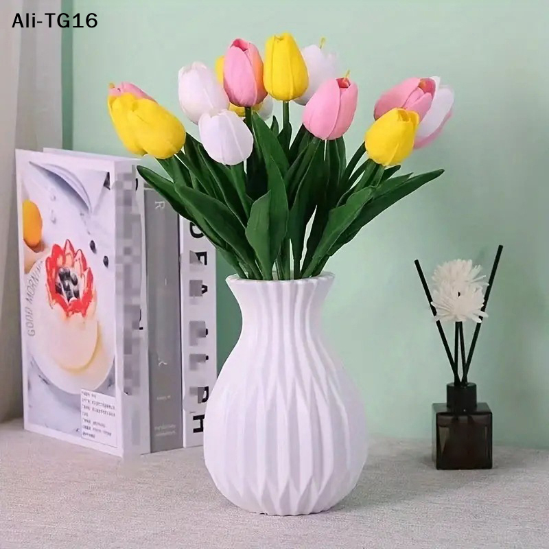 Decorative Ceramic Plastic Vase For Floral Arrangements At Home_voghion.com