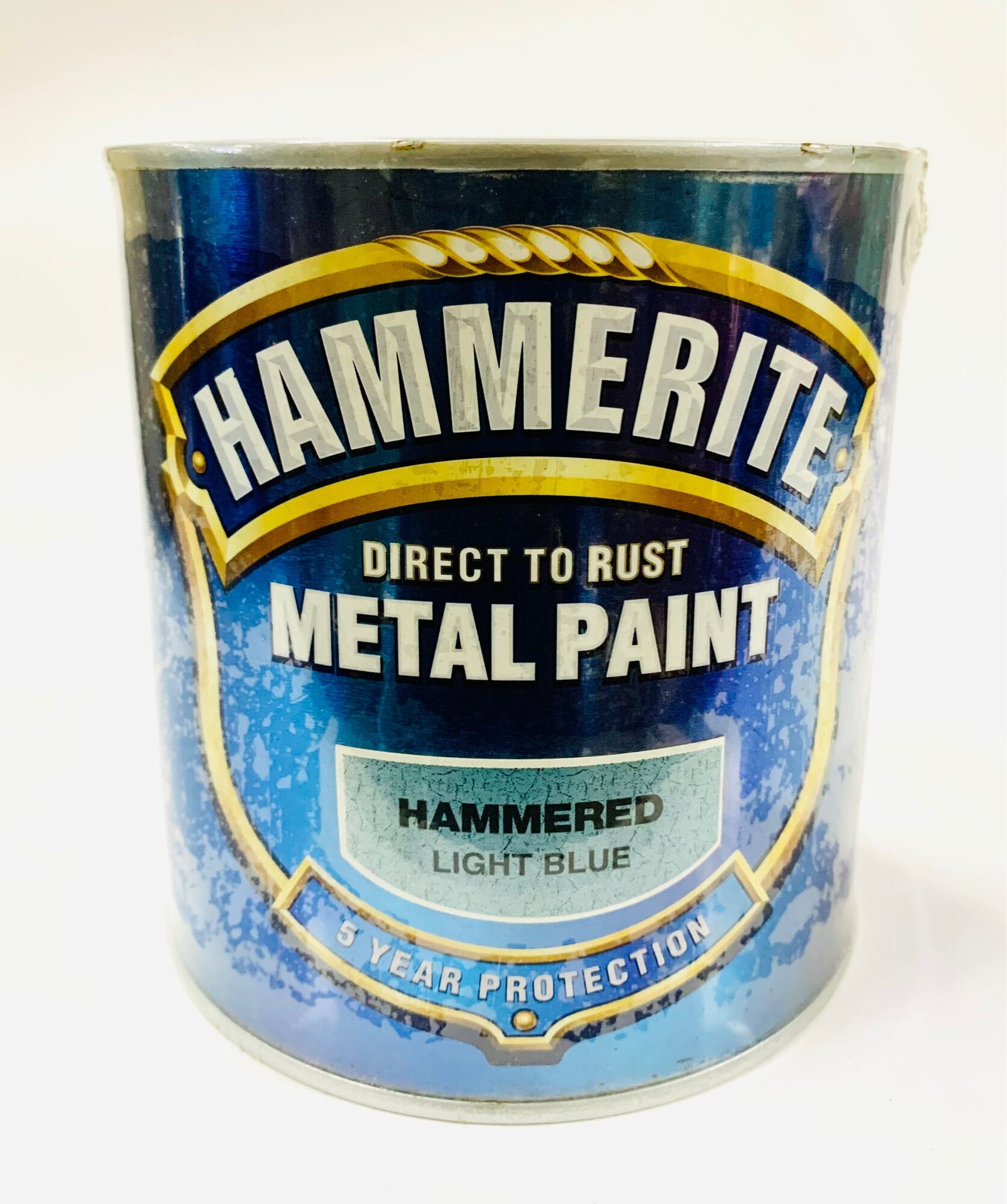 Hammerite Direct To Rust Metal Paint Hammered Finish 1litre Light