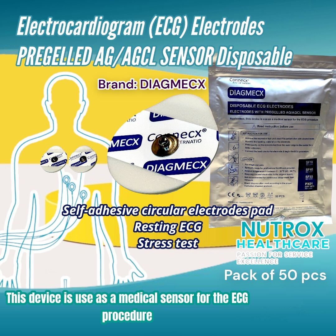 ECG Stress Test Electrodes Pad Conductive Adhesive Pregelled 50’s