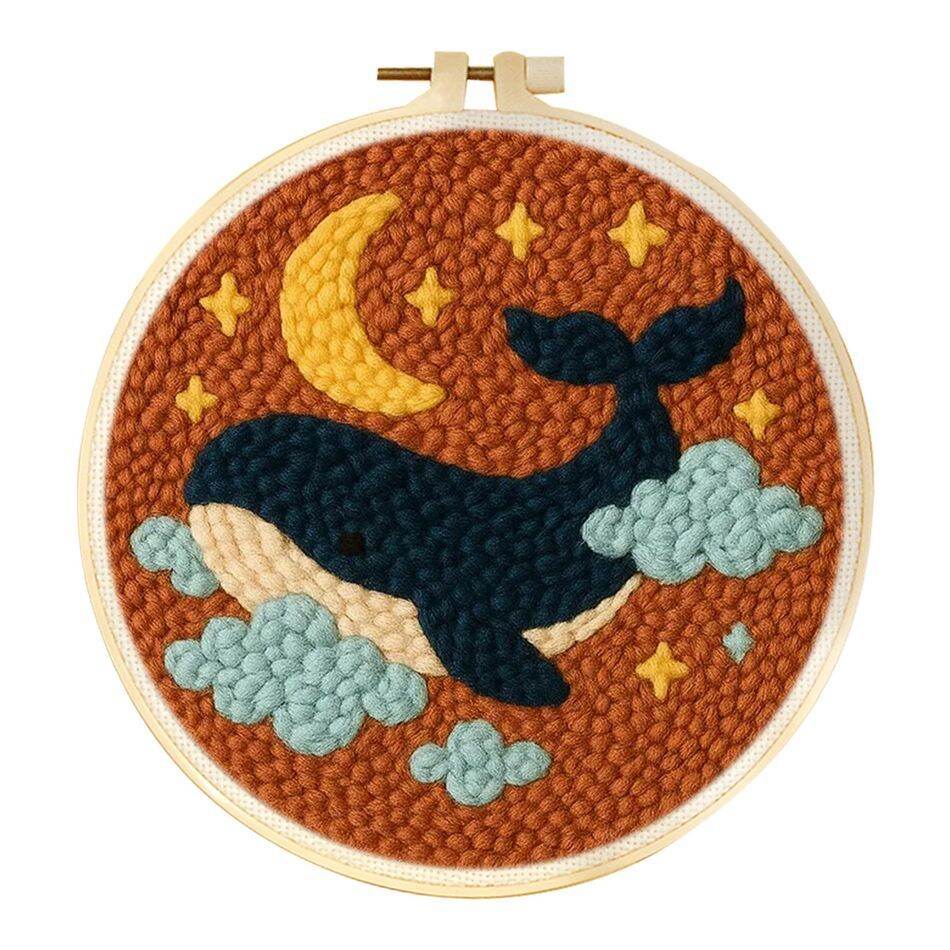 SDOYUNO Punch Needle Kits Modern Hobby Kits Animal Embroidery Kit Beginner Gift Diy Idea