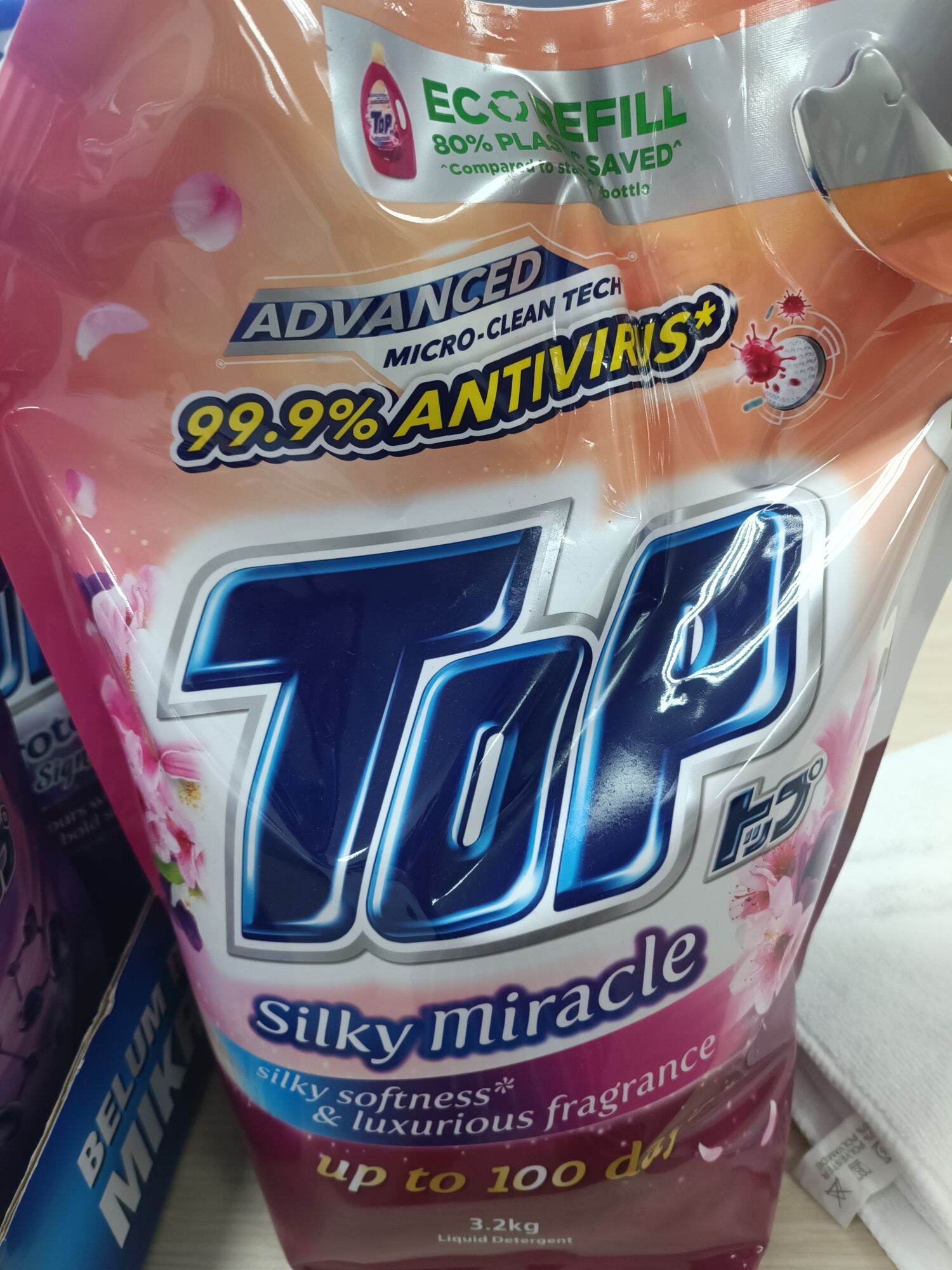 TOP Silky Miracle Liquid Detergent 3.2Kg Lazada