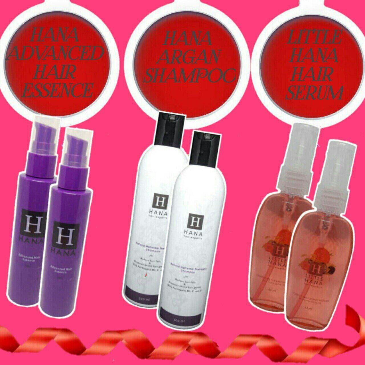 HANA ARGAN SHAMPOO 300ML/HANA HAIR SERUM 50ML/LITTLE HANA HAIR SERUM