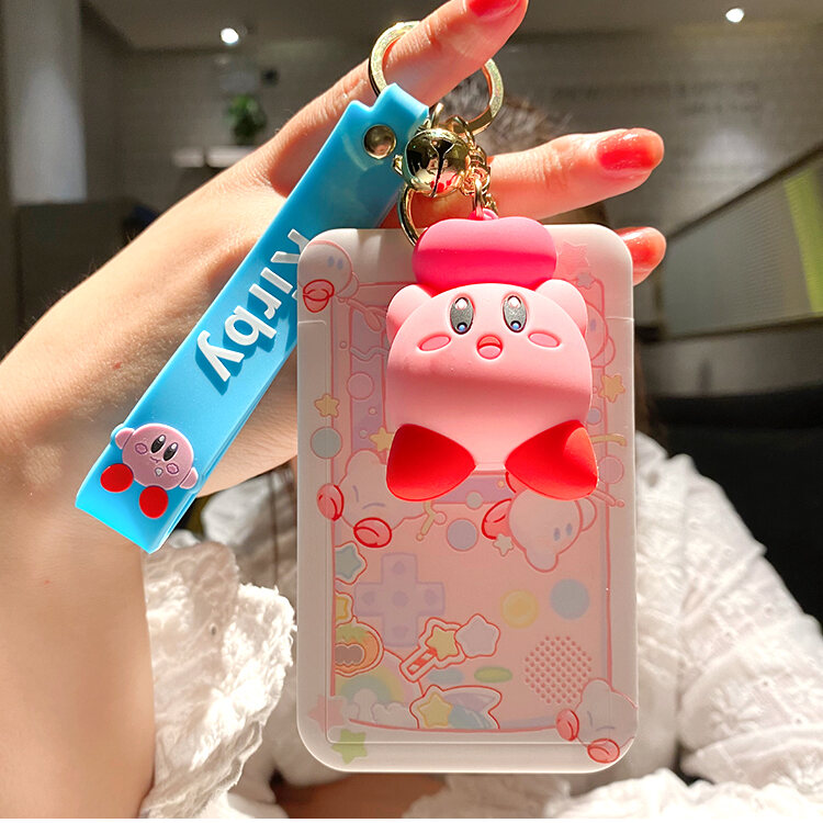 Kirby Card Holder Identity Certificate Holder Meal Card Subway Keychain Halter Lanyard Primary