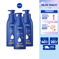 [BUY 2 FREE 1] NIVEA BODY LOTION - INTENSIVE MOIST SPF15 (3x350ml) (Losen Badan)