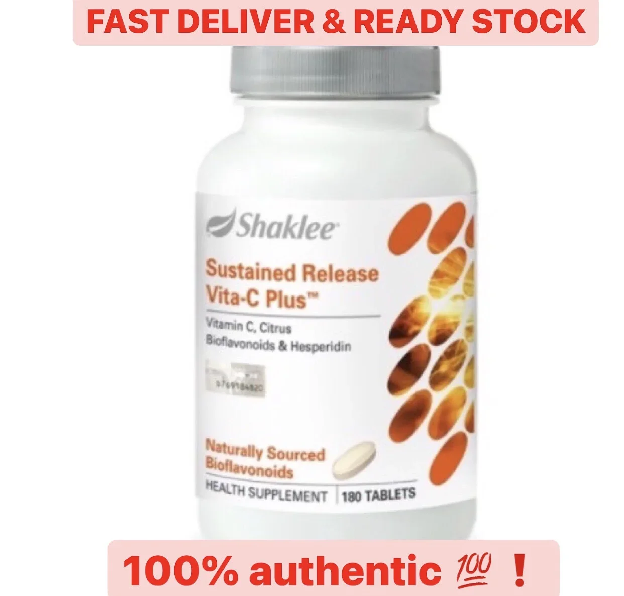 Shaklee Sustained Release Vitamin c / Vita C Plus 180 Tablets