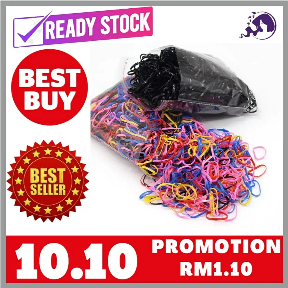 🌟Ready Stock🌟88/300/720pcs Factory High Quality Strong Pull Rubber Bands Colourful Rubber Bands Elastic Hair Band For Girl Kids Hair Accessories