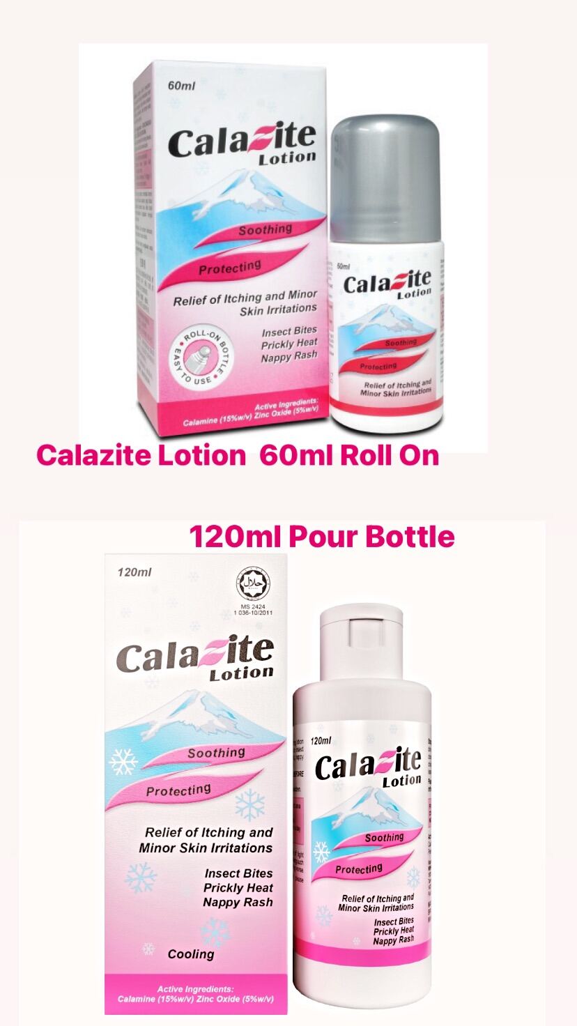 Calazite Calamine Lotion 60ml Roll On / 120ml Lazada
