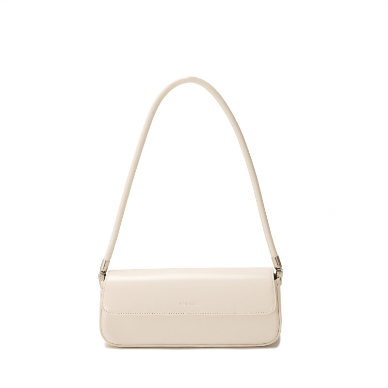 GXFMOD New Fashionable Cowhide Leather Single Shoulder Bag for Women Commuter Bag Breadstick Bag Medium Size Solid Color Harga  255 Ringgit*Penghantaran Percuma