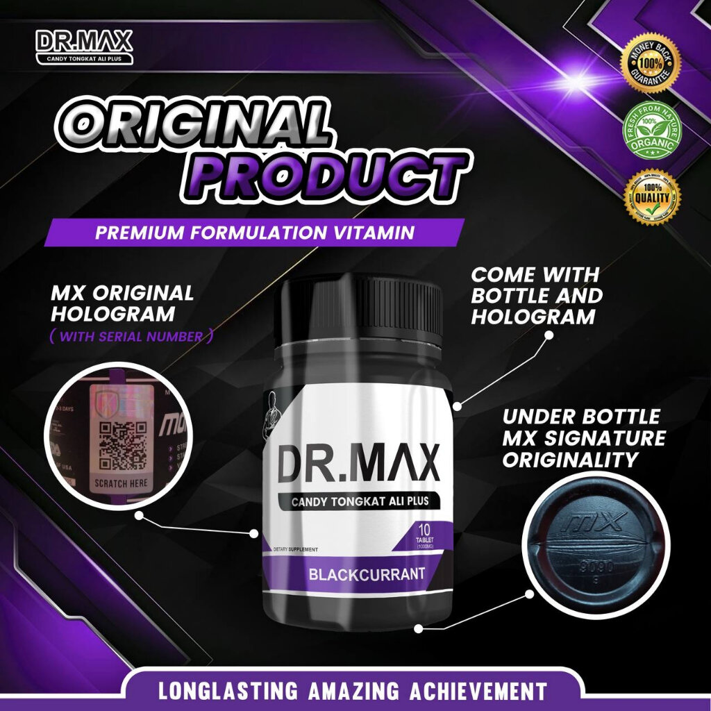 Dr. max suplement ubat 100 original candy tongkat ali plus10 tablet
